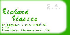 richard vlasics business card